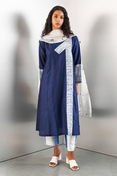 Navy Flow Kurta
