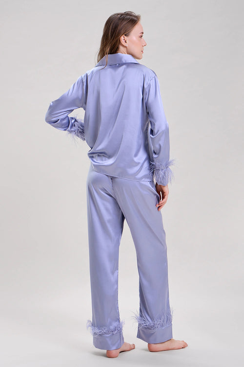 Tiffany Blue Feather Nightwear Set
