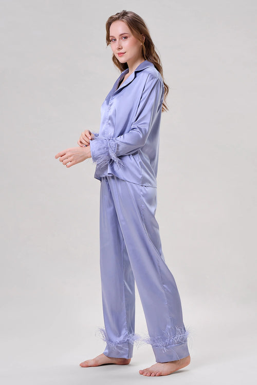 Tiffany Blue Feather Nightwear Set