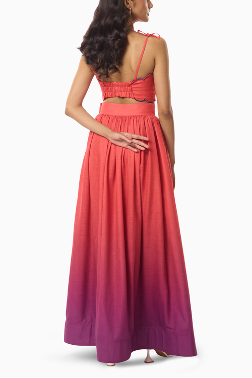 Alyssa Crop Top and Long Skirt