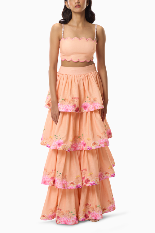 Amelia Crop Top and Long Skirt