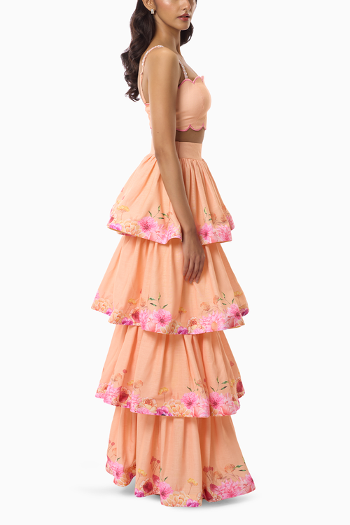 Amelia Crop Top and Long Skirt