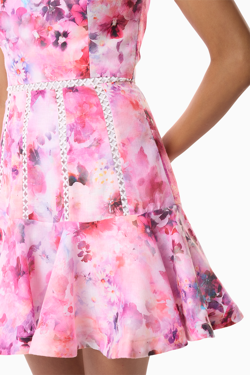 Serena Short Dress in Noelle Print