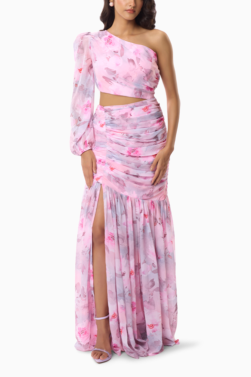 Ariel Long Dress In Mia Print