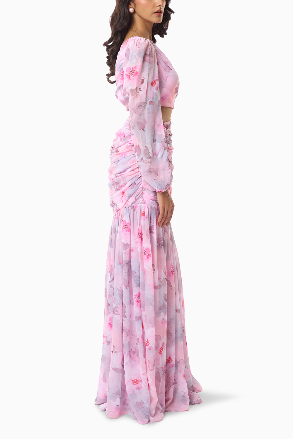 Ariel Long Dress In Mia Print