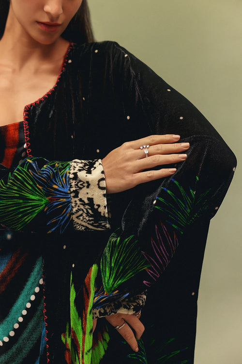 Demi Night Safari Long Poncho