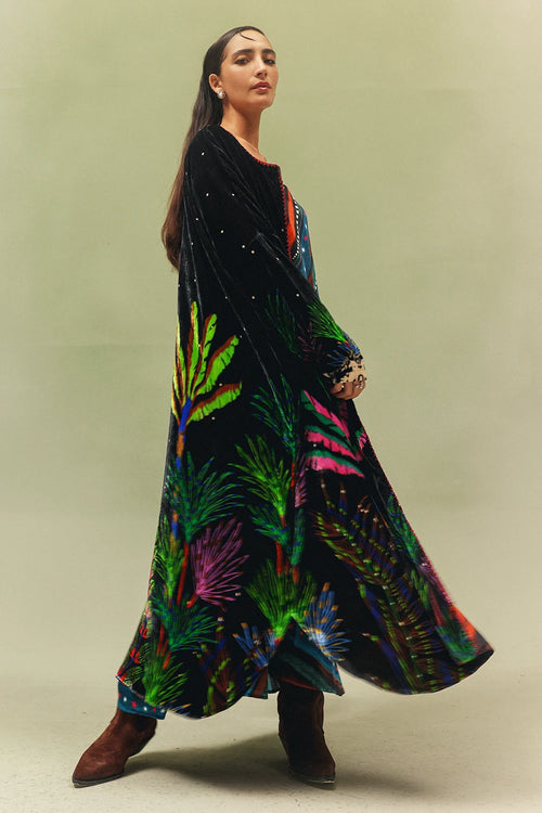 Demi Night Safari Long Poncho