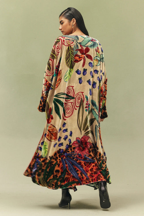 Demi Wildflower Long Poncho