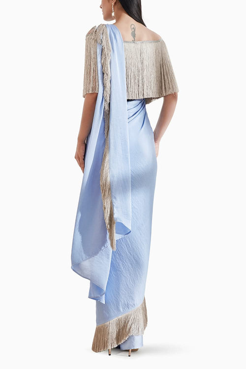 Noor Fringe Sari