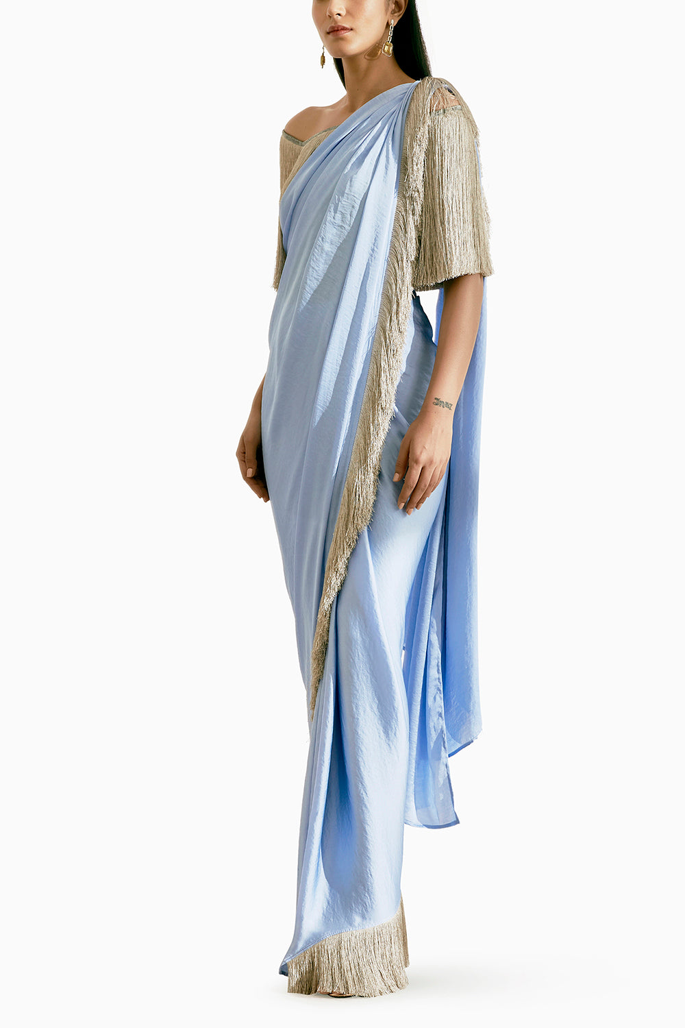 Noor Fringe Sari