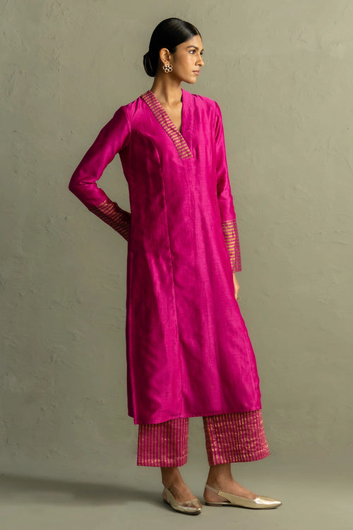 Ojas Fuschia Pink Kurta Set