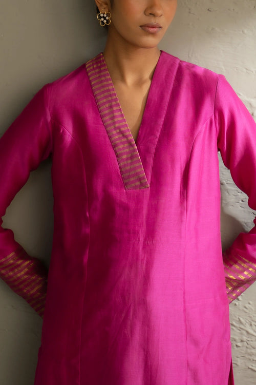 Ojas Fuschia Pink Kurta Set