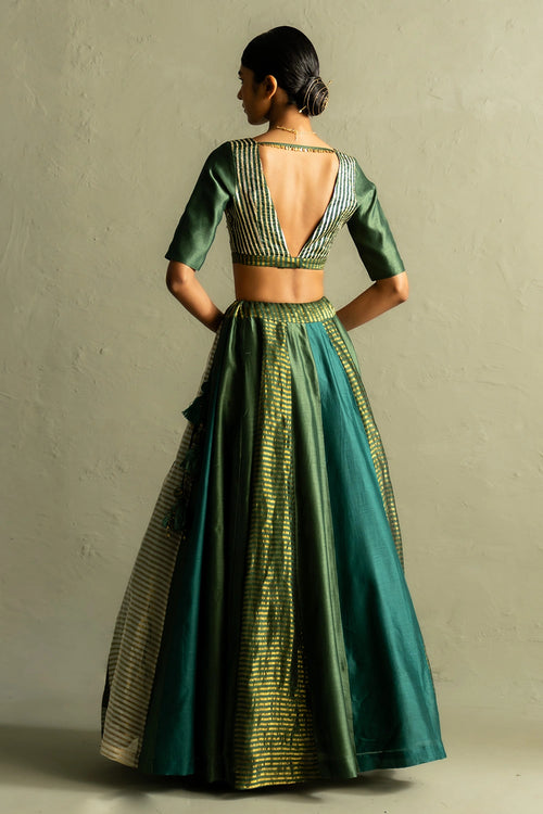 Ojas Emerald Lehenga Set
