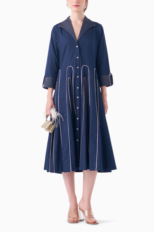 Navy Dawn Dress