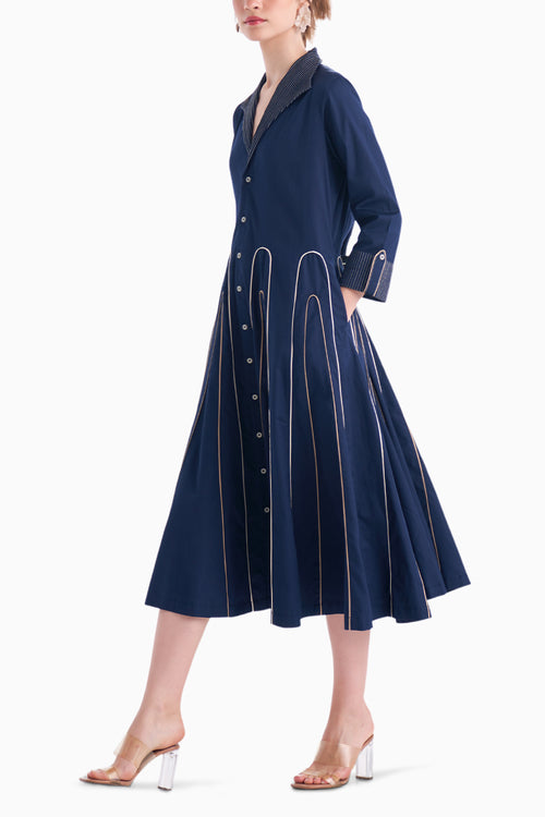 Navy Dawn Dress