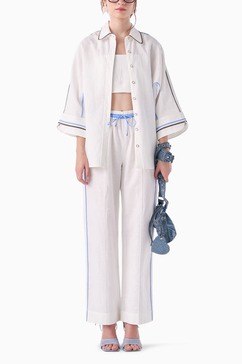 White Fein Co-ord with Bralet