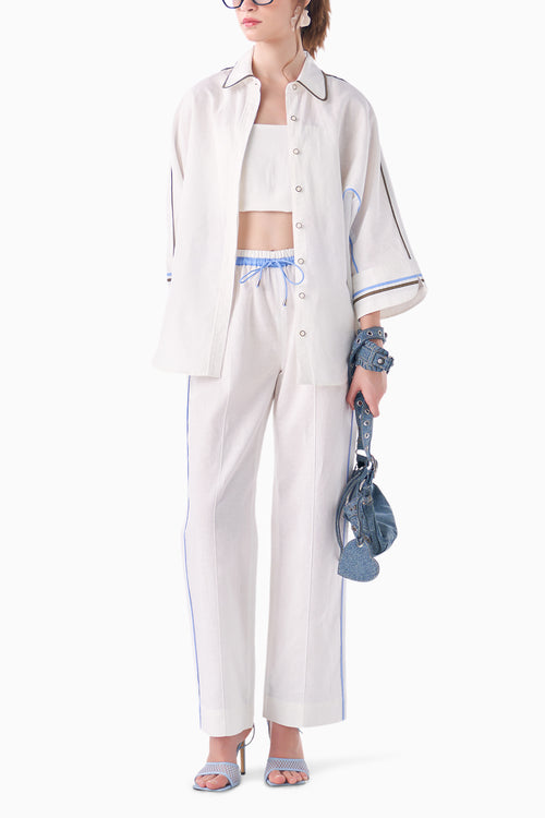 White Fein Co-ord with Bralet