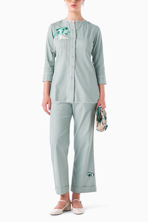 Light Green Sundowner Co-ord Set