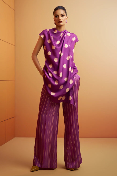Elira Printed Top with Trousers