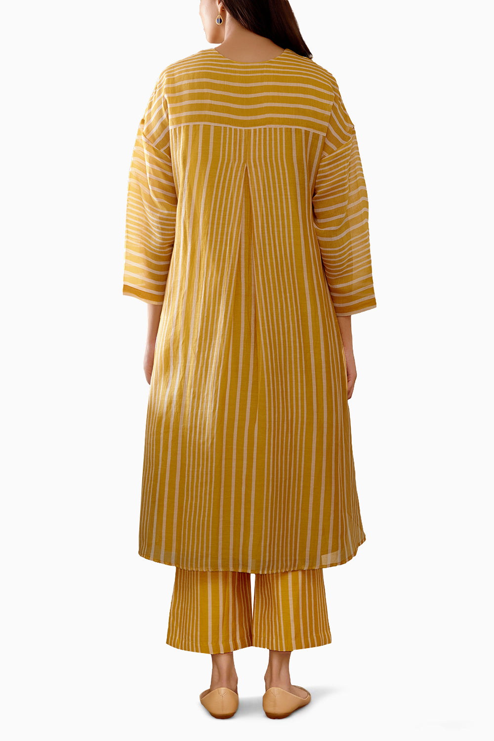 Ochre Printed Kurta Set