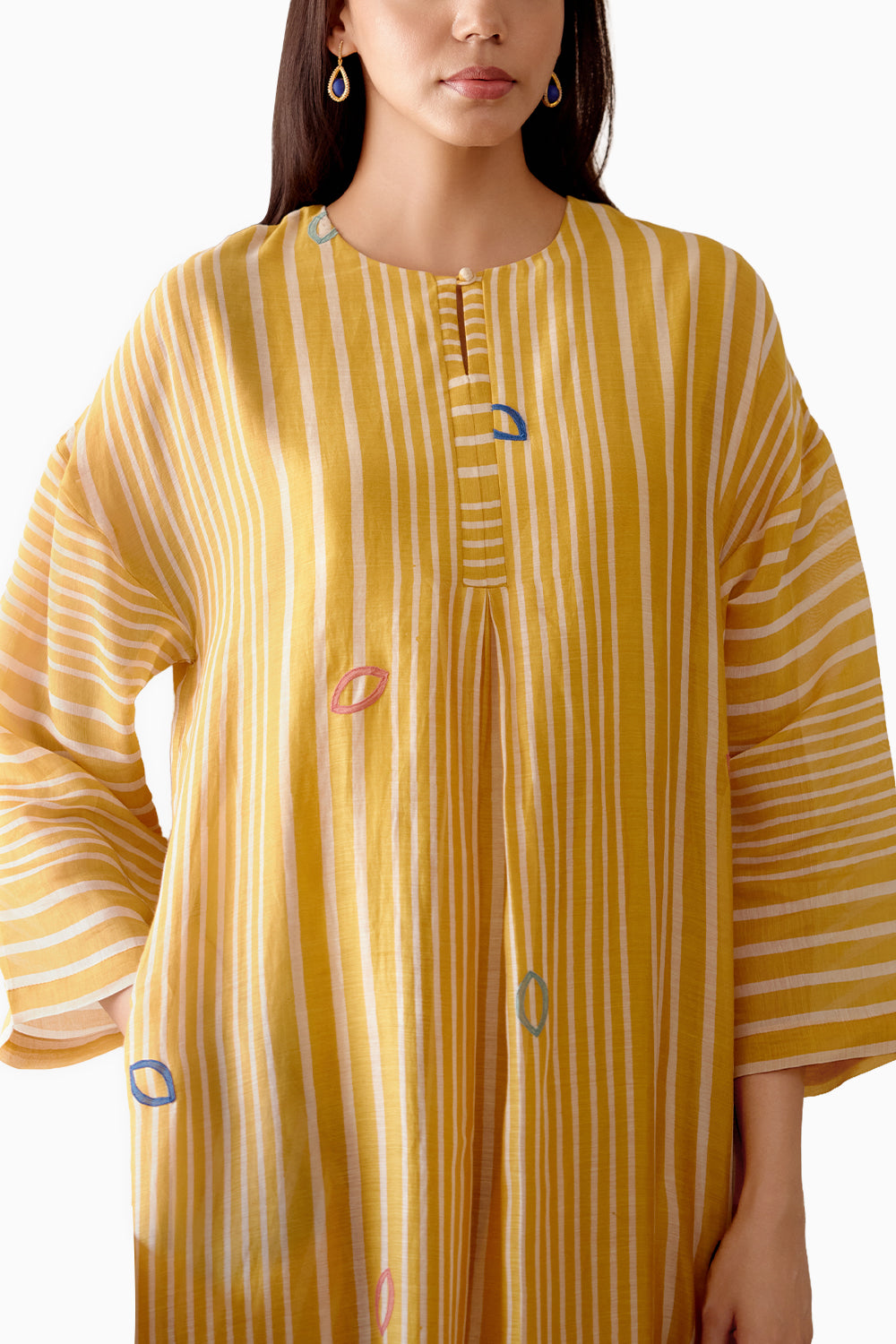 Ochre Printed Kurta Set