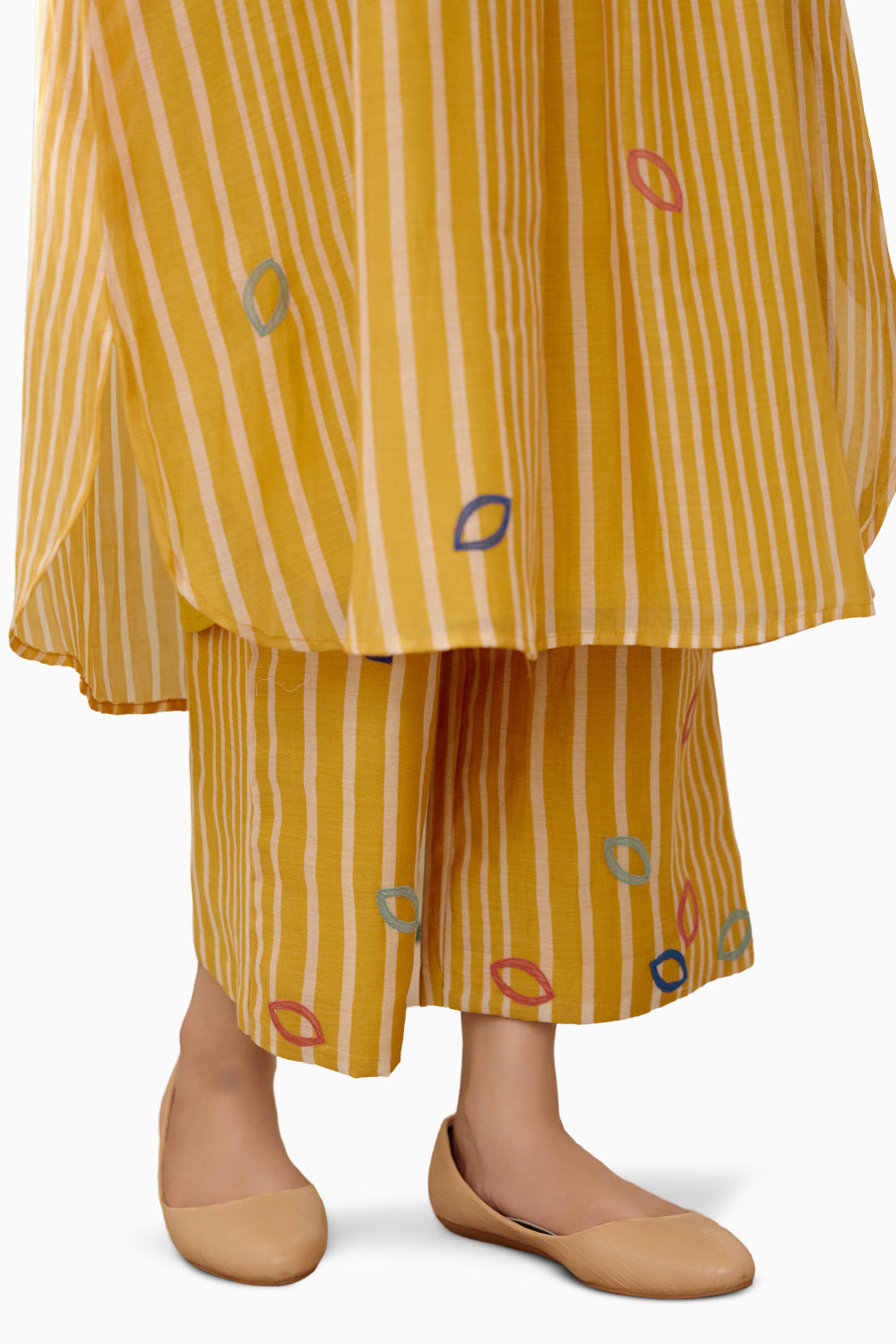 Ochre Printed Kurta Set