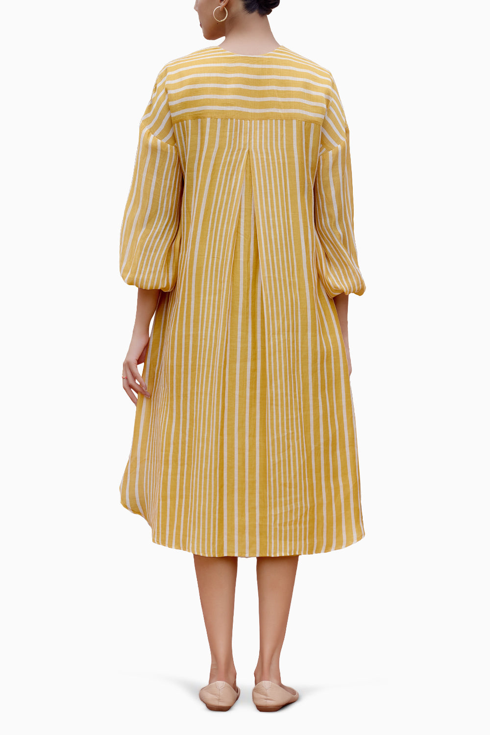 Ochre Printed Dress