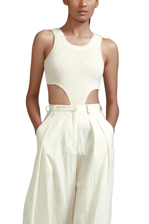 Off White Bodysuit Set