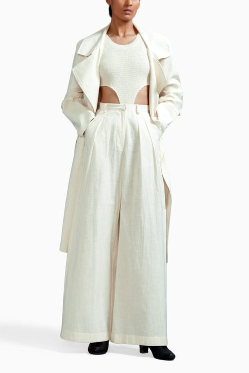 Off-White Trench Jacket Set