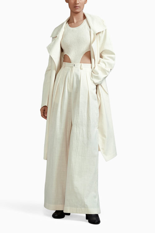 Off-White Trench Jacket Set