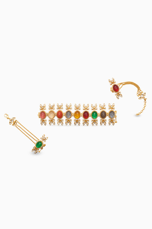 Valley of Flowers Choker And Bracelet