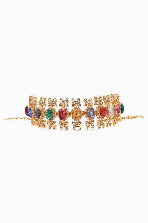 Valley of Flowers Choker And Bracelet