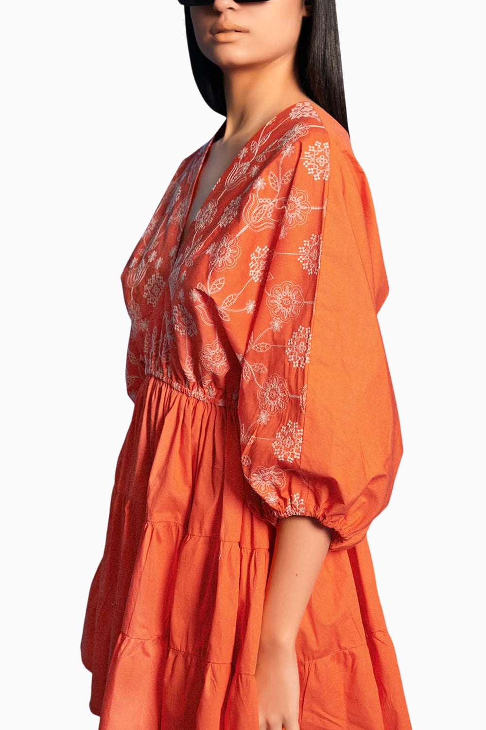 Orange Skater Dress