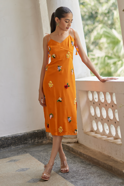 Orange Sunshine Straight Dress