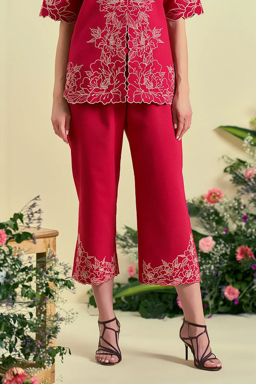 Red Amara Co-ord Set