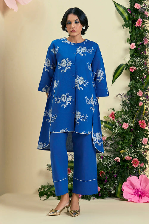 Blue Noor Tunic Set