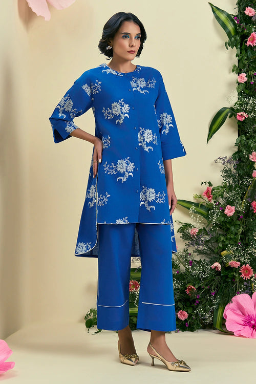 Blue Noor Tunic Set