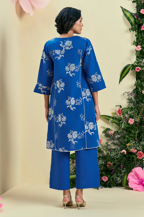 Blue Noor Tunic Set