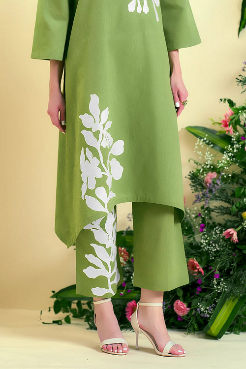 Green Willow Kurta Set