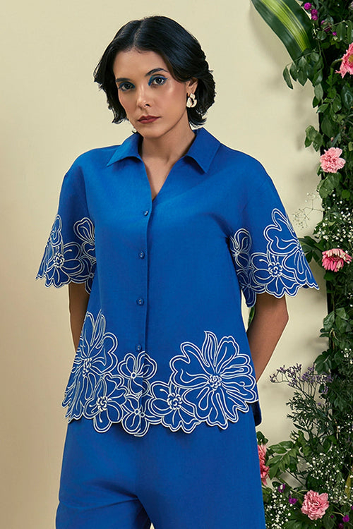 Blue Evaya Shirt