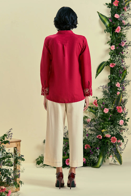 Red Bloom Co-ord Set