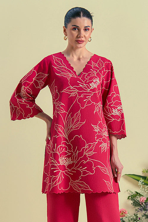 Red Nira Tunic