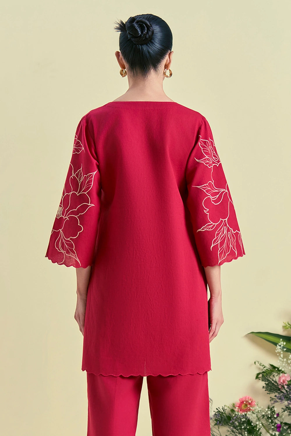 Red Nira Tunic