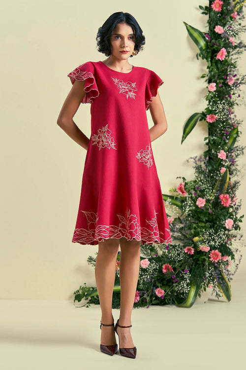 Red Serene Dress