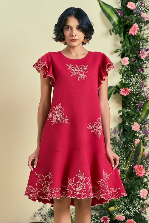 Red Serene Dress