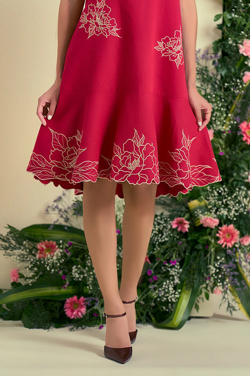 Red Serene Dress