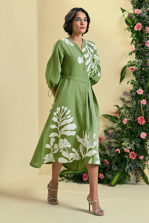 Green Iris Dress