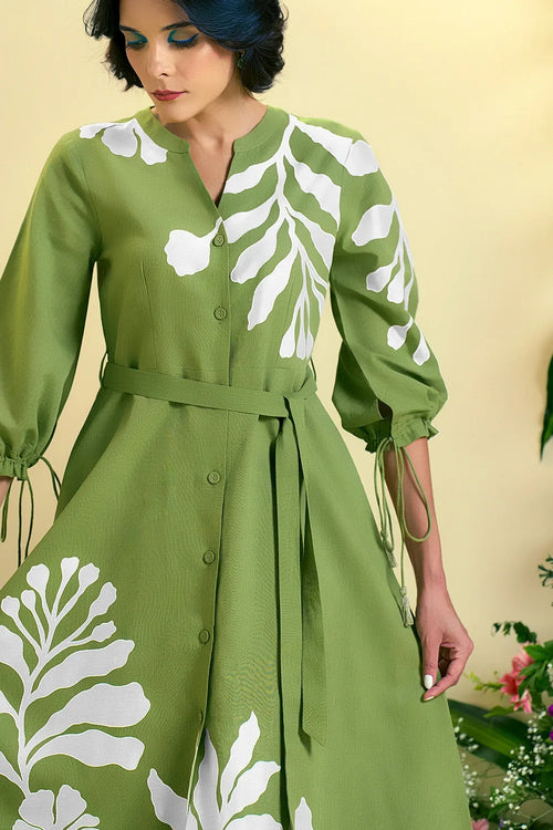 Green Iris Dress