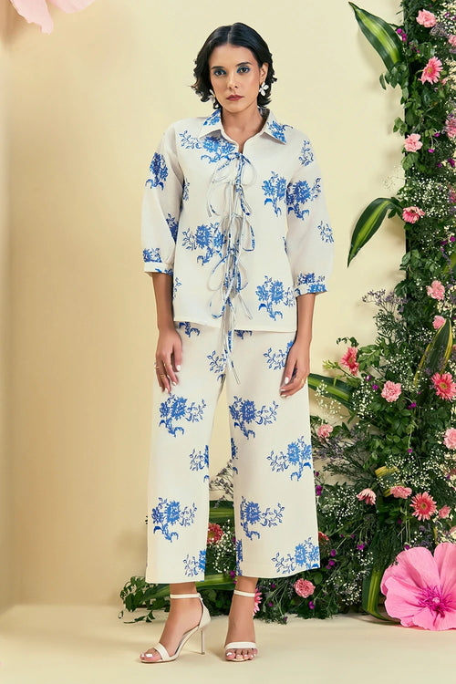 Off White Rhea Co-ord Set