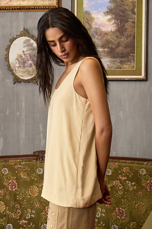 Beige Cloud Top